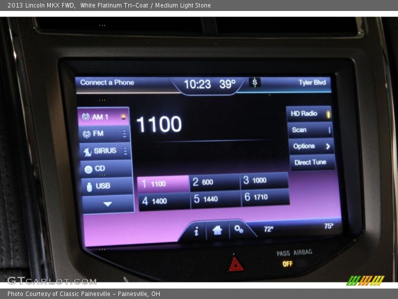 White Platinum Tri-Coat / Medium Light Stone 2013 Lincoln MKX FWD