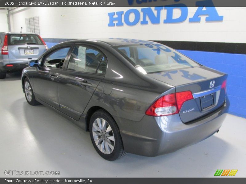 Polished Metal Metallic / Gray 2009 Honda Civic EX-L Sedan