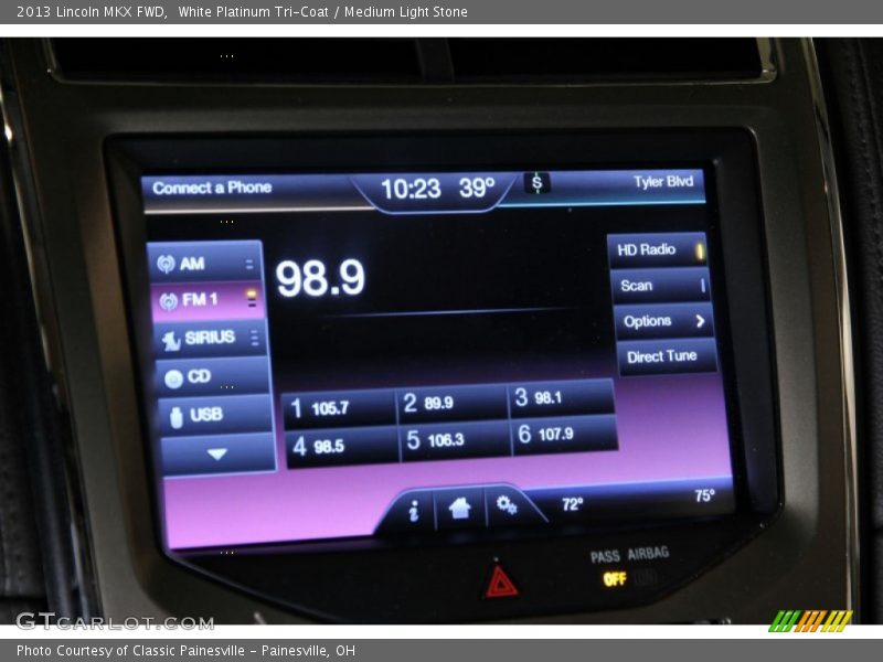 White Platinum Tri-Coat / Medium Light Stone 2013 Lincoln MKX FWD