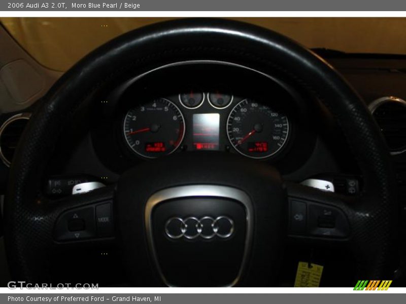 Moro Blue Pearl / Beige 2006 Audi A3 2.0T