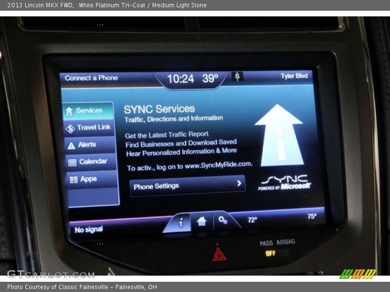 White Platinum Tri-Coat / Medium Light Stone 2013 Lincoln MKX FWD