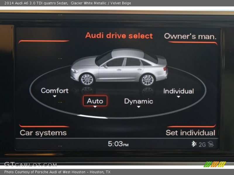 Glacier White Metallic / Velvet Beige 2014 Audi A6 3.0 TDI quattro Sedan