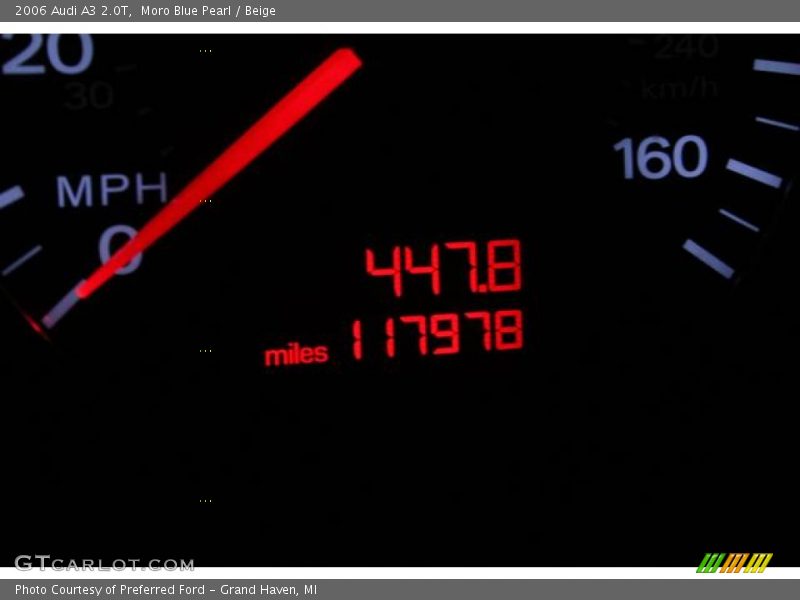 Moro Blue Pearl / Beige 2006 Audi A3 2.0T