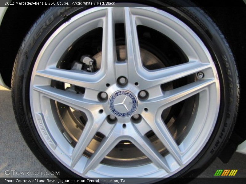 Arctic White / Red/Black 2012 Mercedes-Benz E 350 Coupe