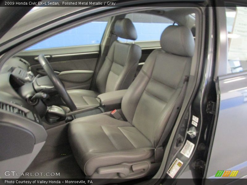 Polished Metal Metallic / Gray 2009 Honda Civic EX-L Sedan