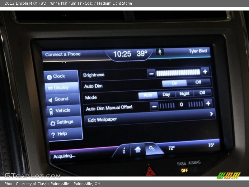 White Platinum Tri-Coat / Medium Light Stone 2013 Lincoln MKX FWD