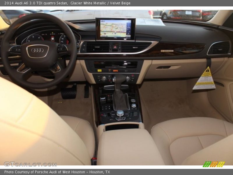 Glacier White Metallic / Velvet Beige 2014 Audi A6 3.0 TDI quattro Sedan