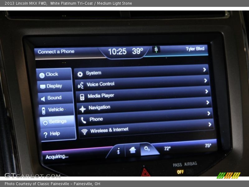 White Platinum Tri-Coat / Medium Light Stone 2013 Lincoln MKX FWD