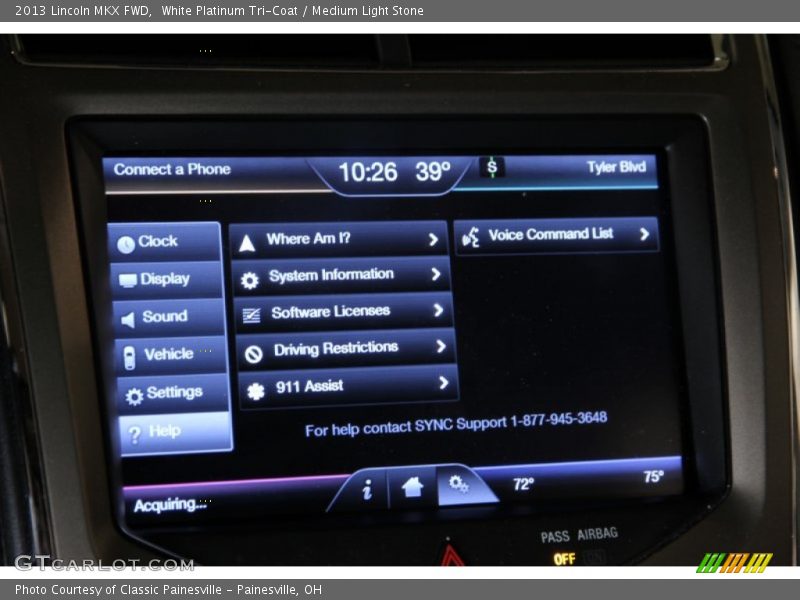 White Platinum Tri-Coat / Medium Light Stone 2013 Lincoln MKX FWD