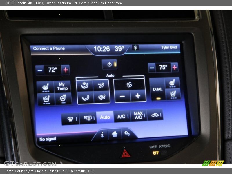 White Platinum Tri-Coat / Medium Light Stone 2013 Lincoln MKX FWD
