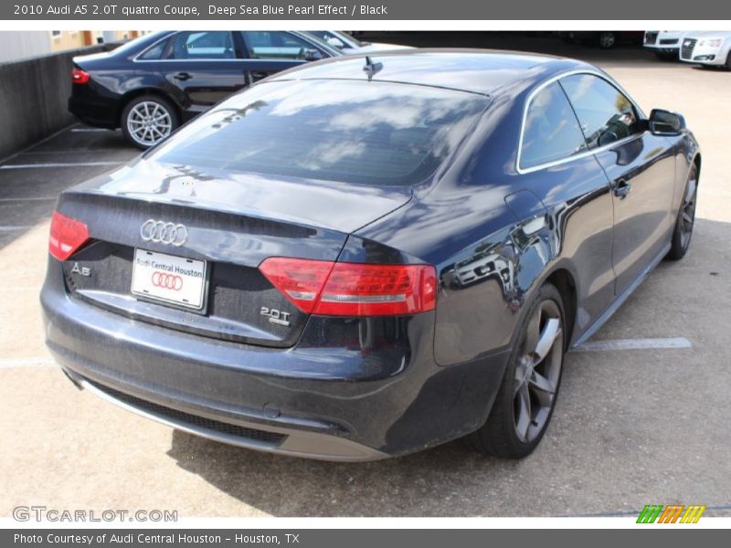 Deep Sea Blue Pearl Effect / Black 2010 Audi A5 2.0T quattro Coupe