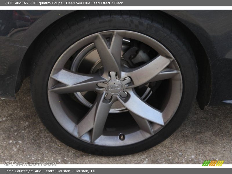 Deep Sea Blue Pearl Effect / Black 2010 Audi A5 2.0T quattro Coupe