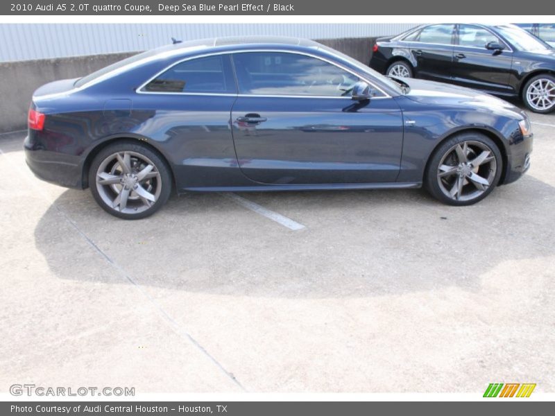 Deep Sea Blue Pearl Effect / Black 2010 Audi A5 2.0T quattro Coupe