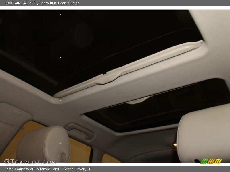 Moro Blue Pearl / Beige 2006 Audi A3 2.0T