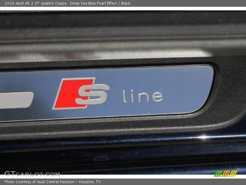 Deep Sea Blue Pearl Effect / Black 2010 Audi A5 2.0T quattro Coupe