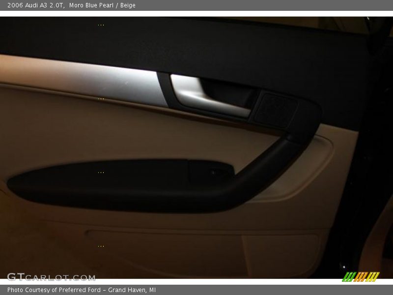 Moro Blue Pearl / Beige 2006 Audi A3 2.0T