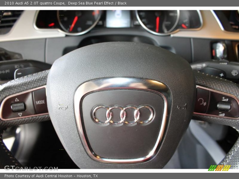 Deep Sea Blue Pearl Effect / Black 2010 Audi A5 2.0T quattro Coupe