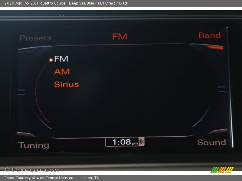 Deep Sea Blue Pearl Effect / Black 2010 Audi A5 2.0T quattro Coupe