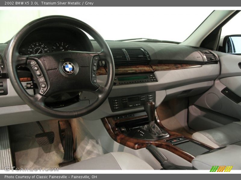 Titanium Silver Metallic / Grey 2002 BMW X5 3.0i