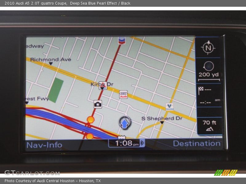 Deep Sea Blue Pearl Effect / Black 2010 Audi A5 2.0T quattro Coupe