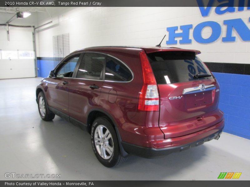 Tango Red Pearl / Gray 2010 Honda CR-V EX AWD