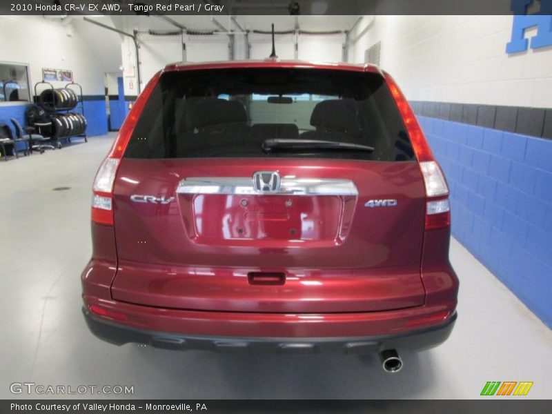 Tango Red Pearl / Gray 2010 Honda CR-V EX AWD
