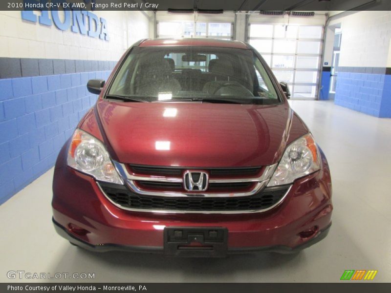 Tango Red Pearl / Gray 2010 Honda CR-V EX AWD