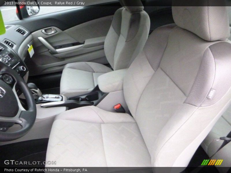 Rallye Red / Gray 2013 Honda Civic LX Coupe