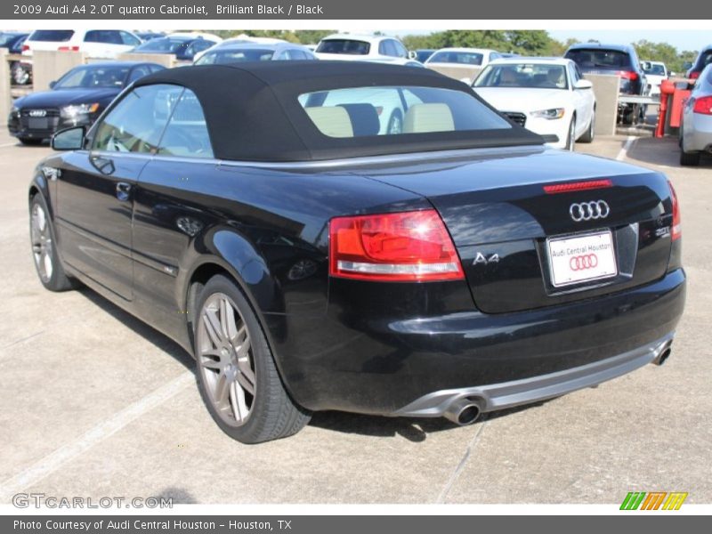 Brilliant Black / Black 2009 Audi A4 2.0T quattro Cabriolet