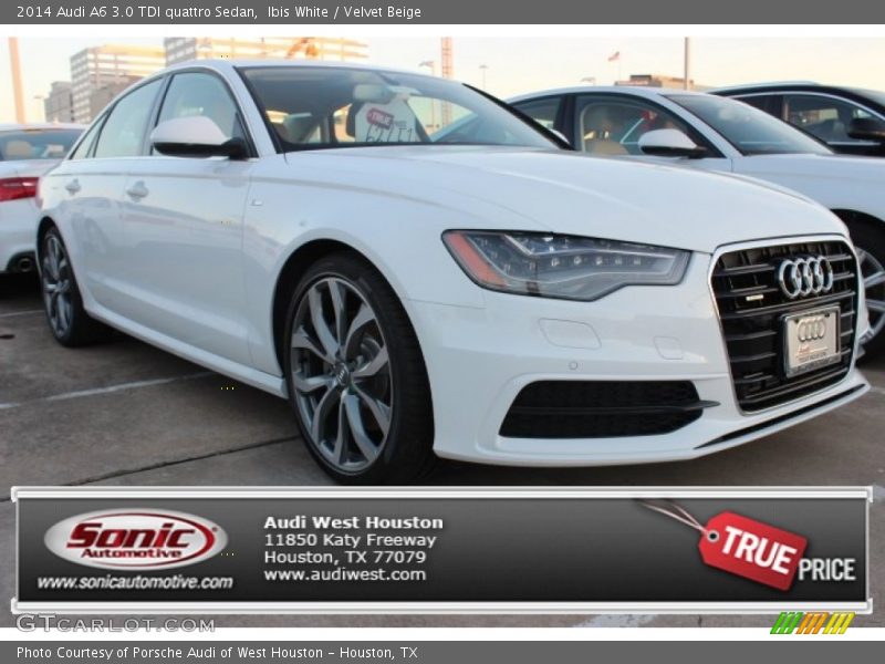 Ibis White / Velvet Beige 2014 Audi A6 3.0 TDI quattro Sedan
