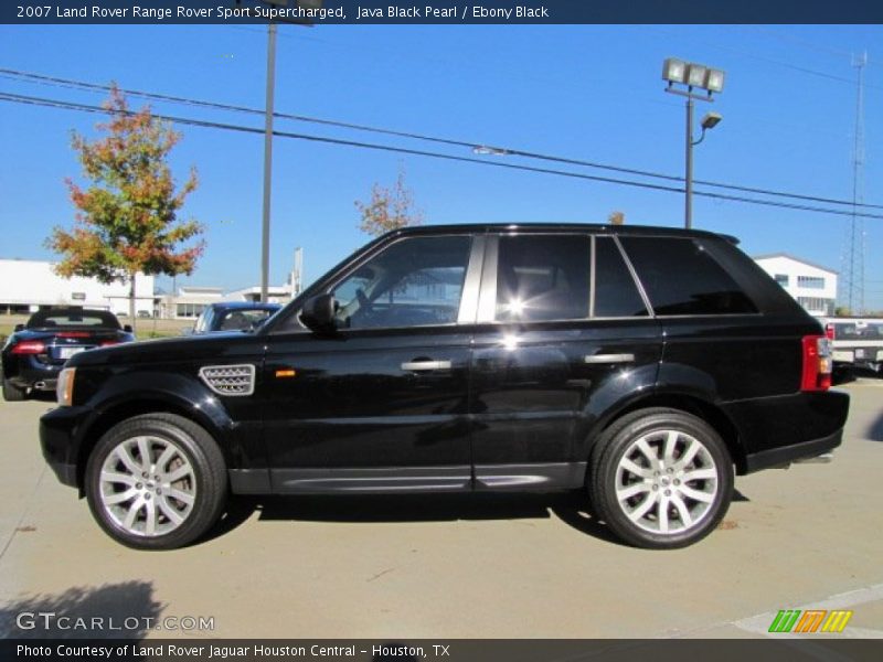 Java Black Pearl / Ebony Black 2007 Land Rover Range Rover Sport Supercharged