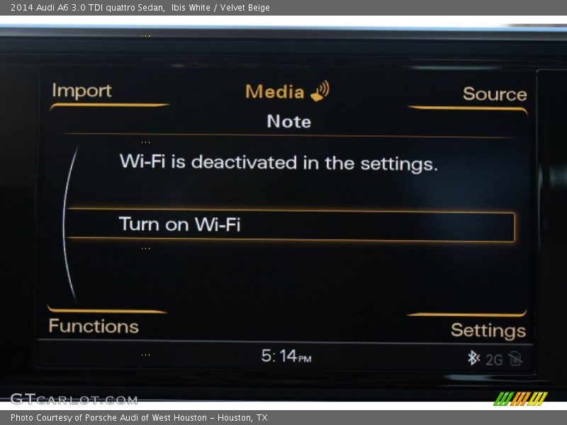 Ibis White / Velvet Beige 2014 Audi A6 3.0 TDI quattro Sedan