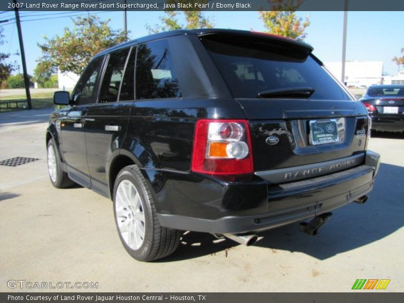 Java Black Pearl / Ebony Black 2007 Land Rover Range Rover Sport Supercharged