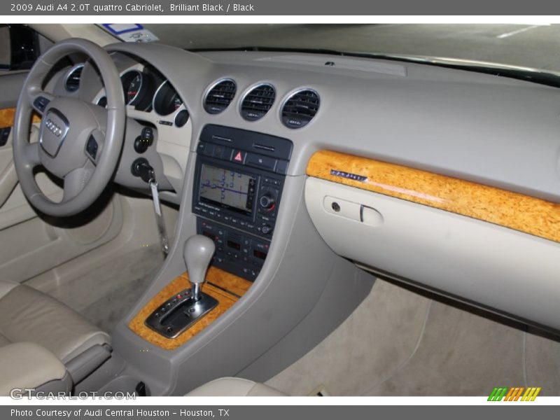 Brilliant Black / Black 2009 Audi A4 2.0T quattro Cabriolet