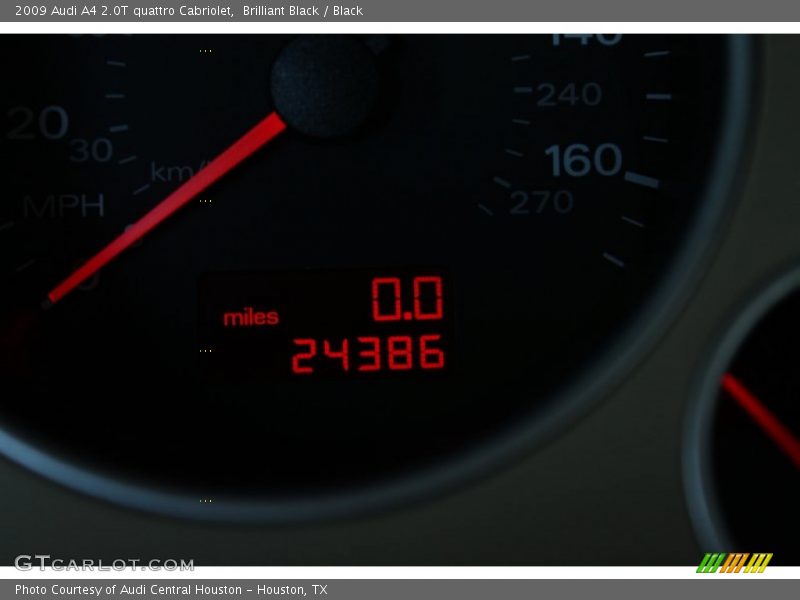 Brilliant Black / Black 2009 Audi A4 2.0T quattro Cabriolet