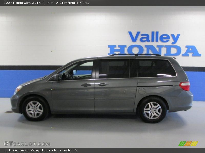 Nimbus Gray Metallic / Gray 2007 Honda Odyssey EX-L