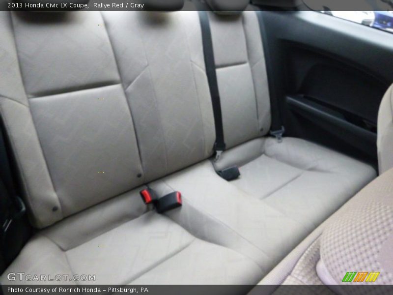 Rallye Red / Gray 2013 Honda Civic LX Coupe
