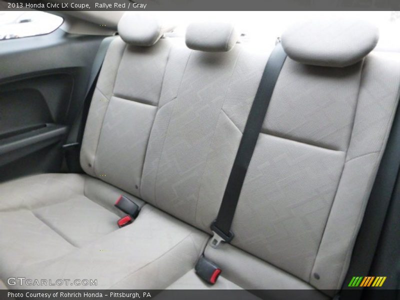 Rallye Red / Gray 2013 Honda Civic LX Coupe
