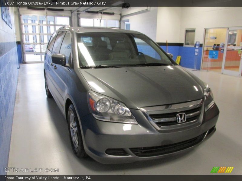 Nimbus Gray Metallic / Gray 2007 Honda Odyssey EX-L