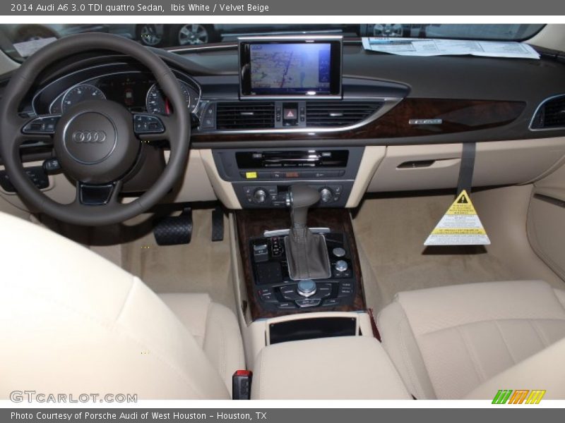 Ibis White / Velvet Beige 2014 Audi A6 3.0 TDI quattro Sedan