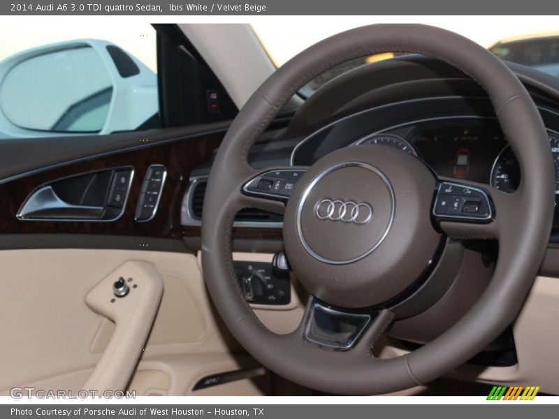 Ibis White / Velvet Beige 2014 Audi A6 3.0 TDI quattro Sedan