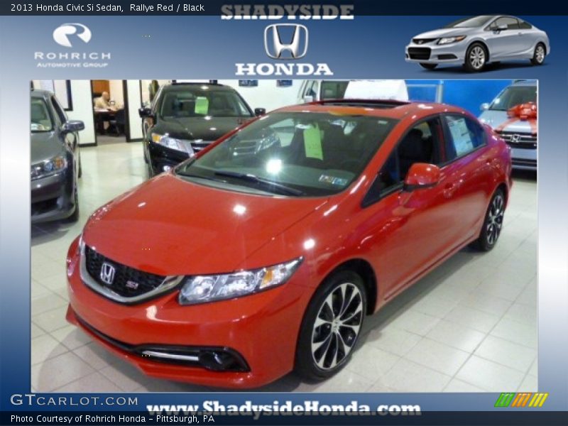 Rallye Red / Black 2013 Honda Civic Si Sedan