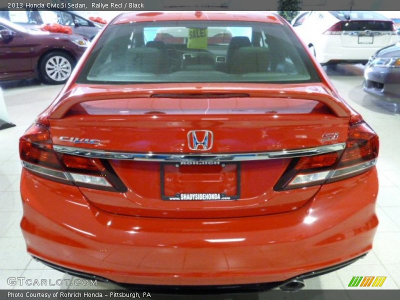 Rallye Red / Black 2013 Honda Civic Si Sedan