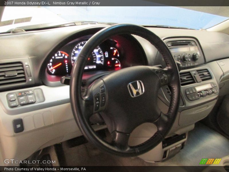 Nimbus Gray Metallic / Gray 2007 Honda Odyssey EX-L