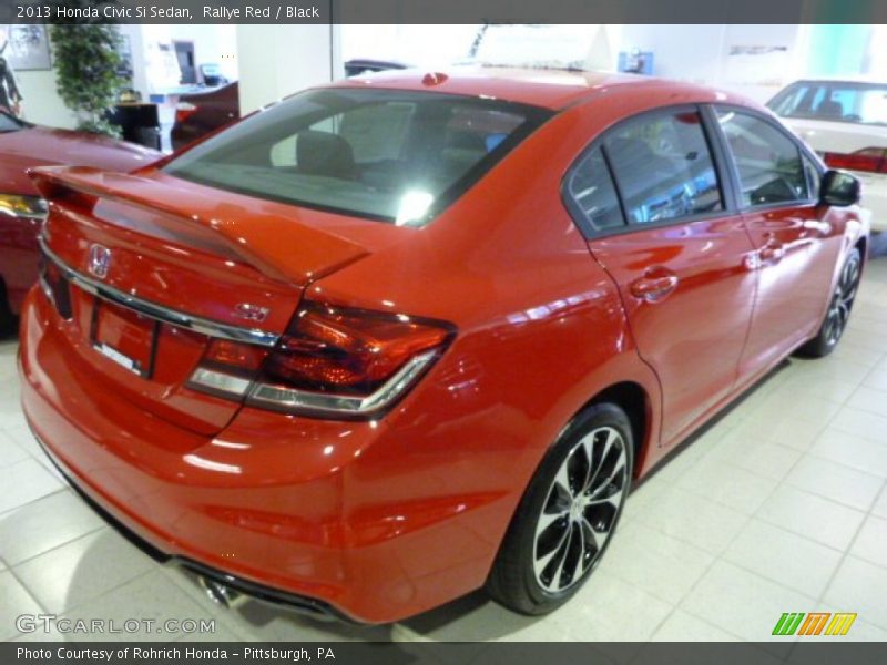 Rallye Red / Black 2013 Honda Civic Si Sedan