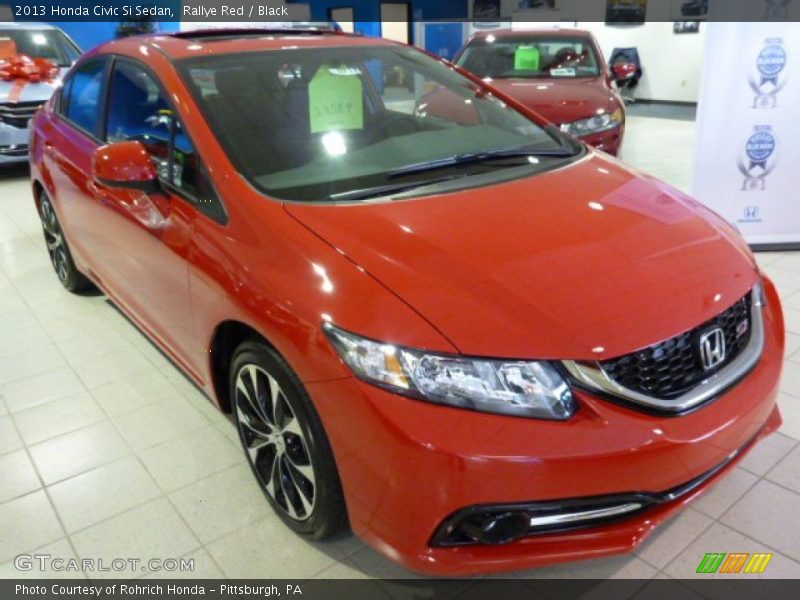 Rallye Red / Black 2013 Honda Civic Si Sedan