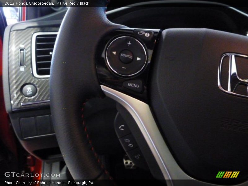Rallye Red / Black 2013 Honda Civic Si Sedan