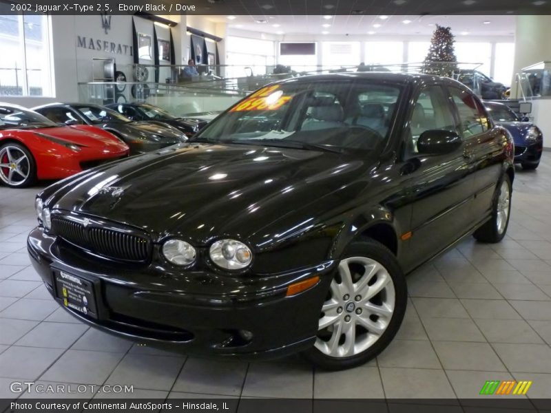 Ebony Black / Dove 2002 Jaguar X-Type 2.5