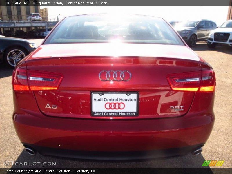 Garnet Red Pearl / Black 2014 Audi A6 3.0T quattro Sedan