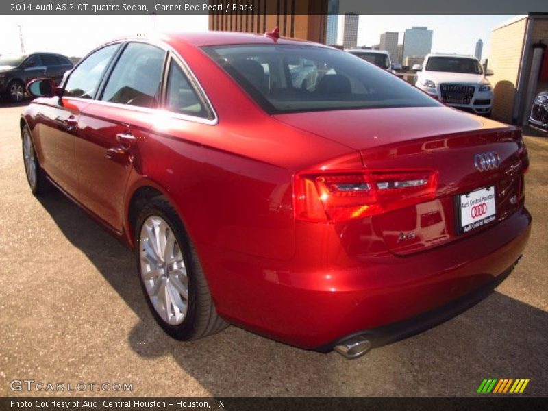 Garnet Red Pearl / Black 2014 Audi A6 3.0T quattro Sedan